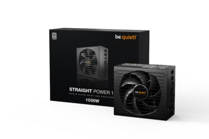 be quiet STRAIGHT POWER 12 1000W Power Supply image shows the retail cardboard box/packaging