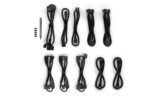 A collection of various cables laid out for the be quiet STRAIGHT POWER 12 1500W Power Supply.