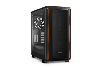 be quiet! Dark Base 701 Black PC Case with mesh front and orange lighting