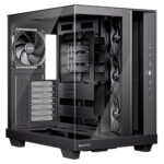 be quiet! LIGHT BASE 500 Black PC Case interior with fans visible