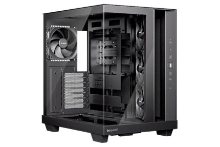 be quiet! LIGHT BASE 500 Black PC Case interior with fans visible