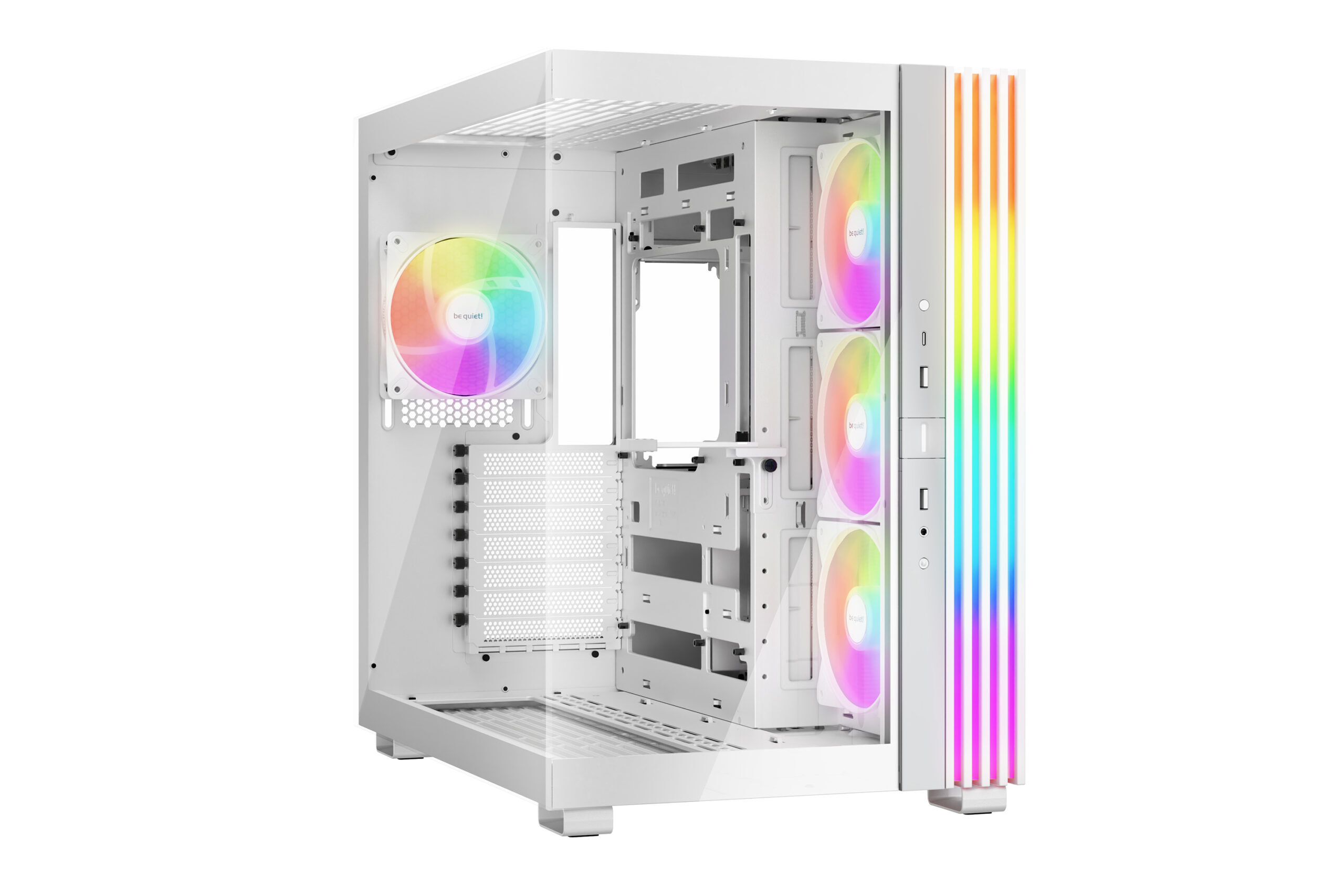 be quiet! Light Base 600 LX White Case be quiet! LIGHT BASE 600 LX White PC Case with RGB fans