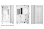 be quiet! Light Base 900 DX White PC Case dimensions diagram