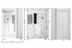 be quiet LIGHT BASE 900 FX White PC Case Dimensions Diagram