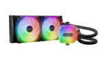 be quiet! LIGHT LOOP 240mm RGB AIO cooler with dual fans and pump head