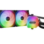 be quiet! LIGHT LOOP 240mm RGB AIO cooler with dual fans and pump head