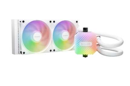 be quiet! 240mm White RGB Liquid Cooler with Dual Fans and Reservoir