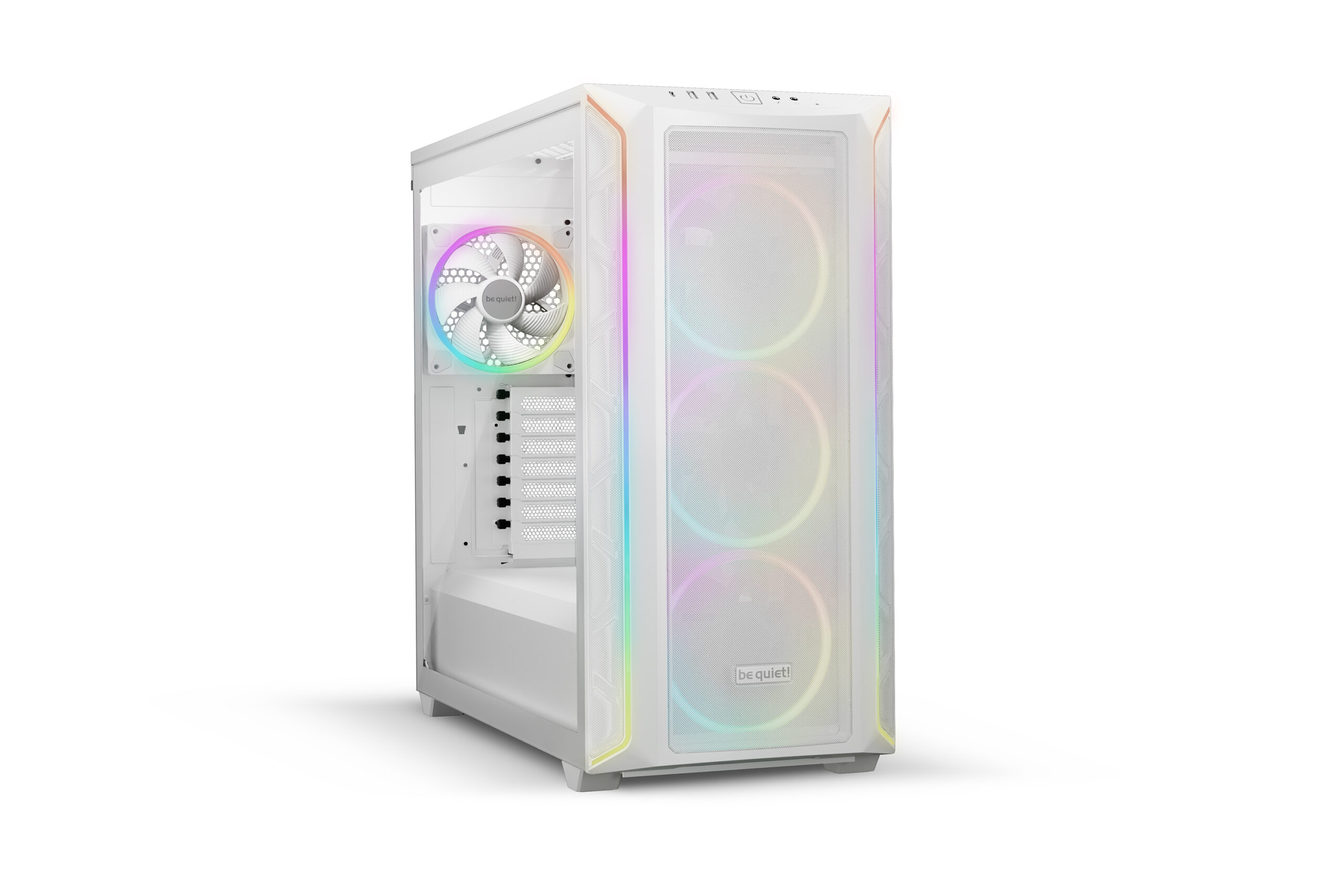 be quiet Shadow Base 800 FX White PC Case be quiet! Shadow Base 800 FX White PC Case RGB lighting front fan