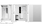 be quiet! LIGHT BASE 500 LX White PC Case interior dimensions and components
