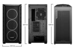 be quiet Shadow Base 800 FX Black PC Case dimensions