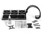 be quiet! PURE LOOP 2 FX 360mm AIO water cooler parts laid out