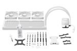 be quiet! LIGHT LOOP 360mm White AIO cooler components laid out