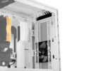 be quiet! SHADOW BASE 800 DX White PC Case interior with RGB lighting and cooling fan
