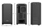 be quiet! SILENT BASE 601 Black PC Case dimensions