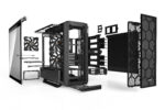 Disassembled be quiet SILENT BASE 802 Window Black PC Case components