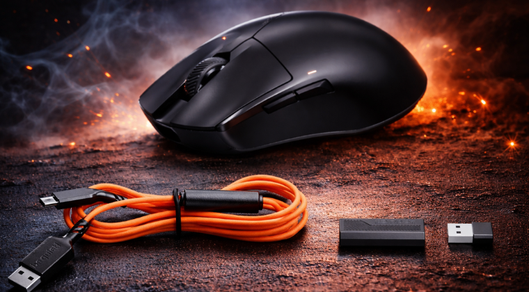 be quiet! IO Center mouse configuration software IO Center software interface showing Dark Perk mouse configuration options including DPI, polling rate, and button response time