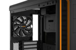 be quiet! PURE BASE 600 Window Orange PC case with fan installed