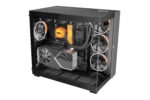 be quiet! LIGHT WINGS 140mm PWM Reverse Black Fan - Front view
