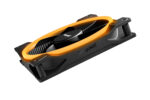 be quiet! LIGHT WINGS 140mm PWM Reverse Black Fan - Side view