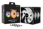 be quiet! LIGHT WINGS LX 140mm PWM 3 Pack Fan - Angle view