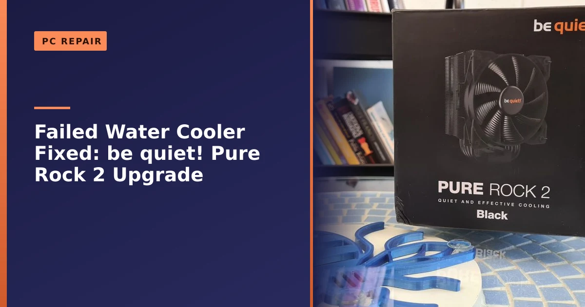 A be quiet! Pure Rock 2 air cooler fitted to a PC