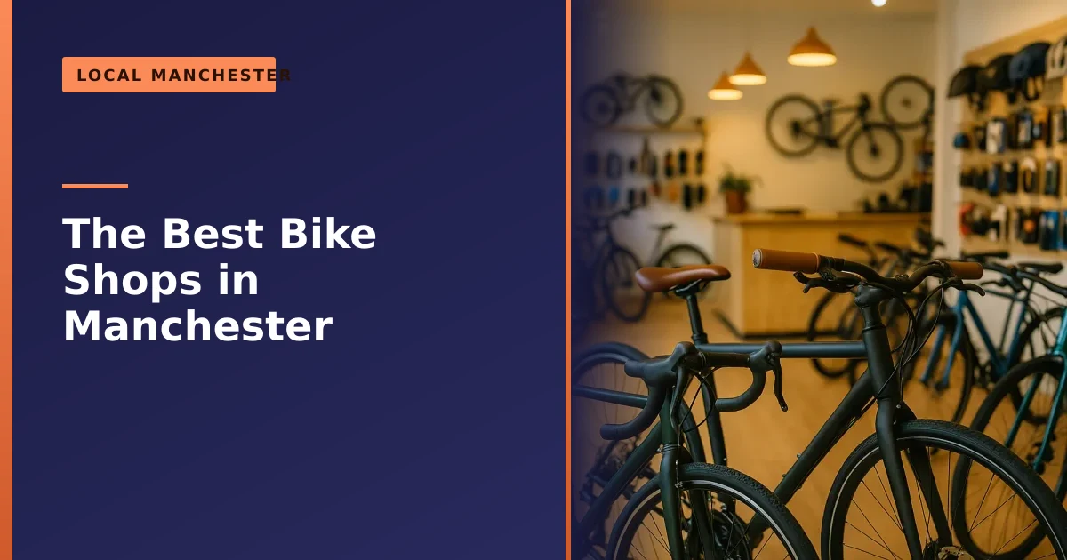 Bicycles on display inside a Manchester bike shop
