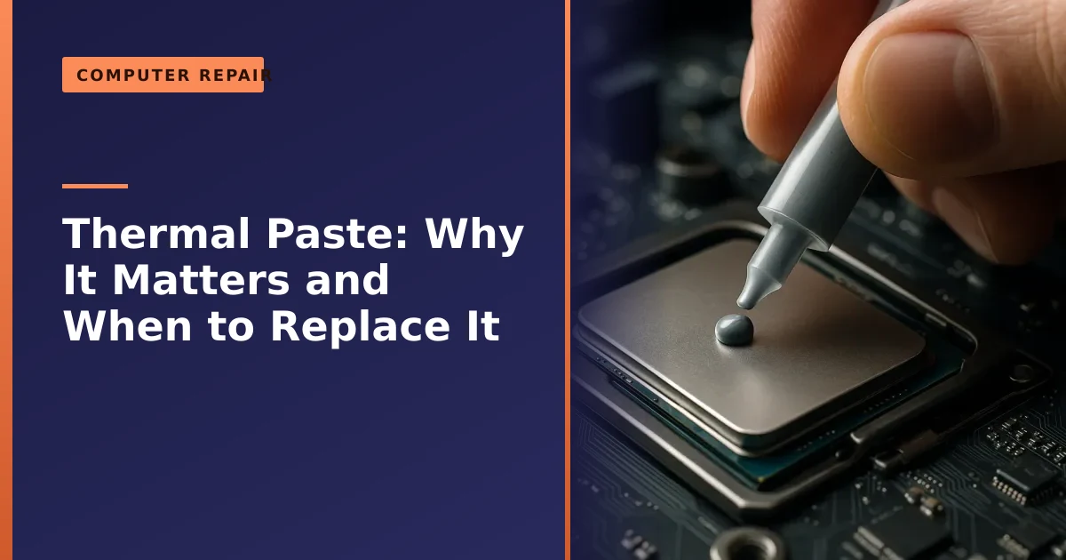 Applying thermal paste to a computer processor